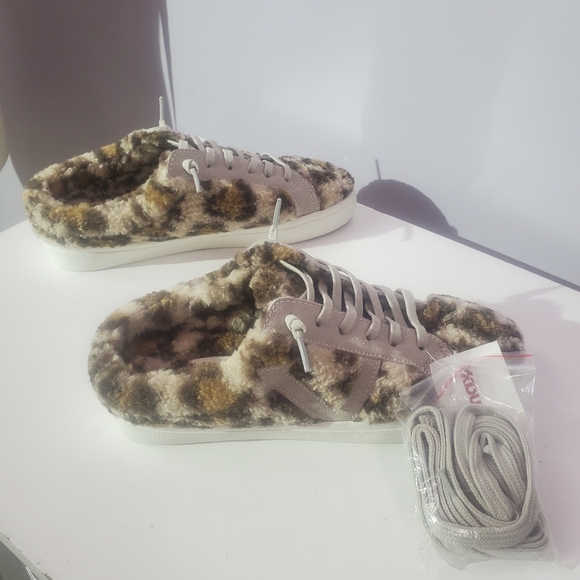 Vintage Havana fur mule sneaker slip on size 7.5 - Picture 4 of 7